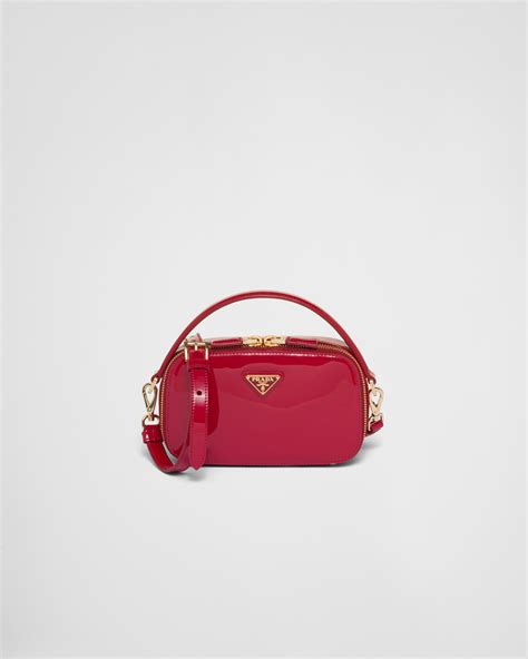 cherry red prada|NWT Authentic PRADA Cherry Red Patent Leather Mini.